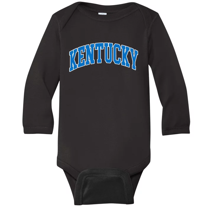 Kentucky Ky Throwback Design Classic Baby Long Sleeve Bodysuit