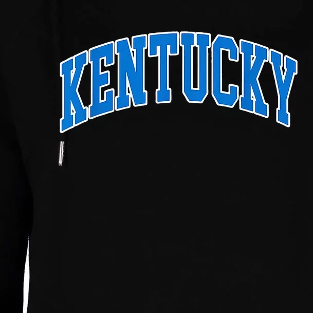 Kentucky Ky Throwback Womens Funnel Neck Pullover Hood