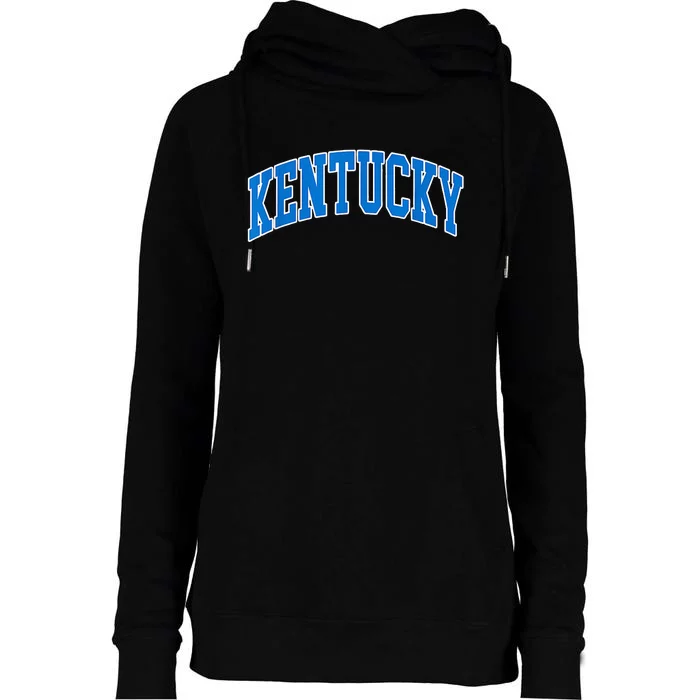 Kentucky Ky Throwback Womens Funnel Neck Pullover Hood