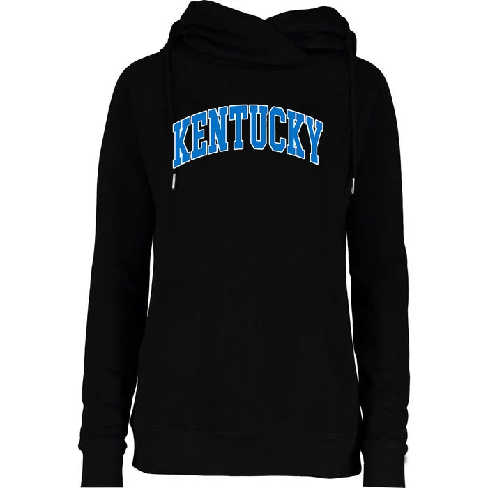 Kentucky Ky Throwback Design Classic Womens Funnel Neck Pullover Hood