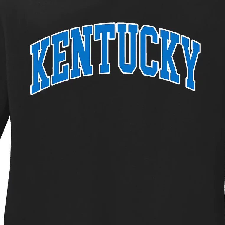 Kentucky Ky Throwback Design Classic Ladies Long Sleeve Shirt