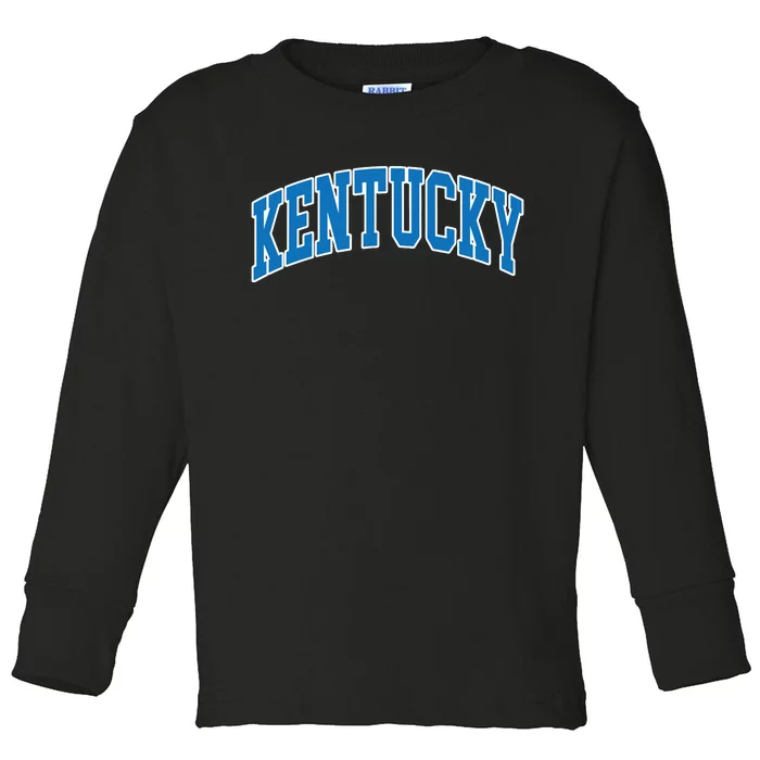 Kentucky Ky Throwback Design Classic Toddler Long Sleeve Shirt