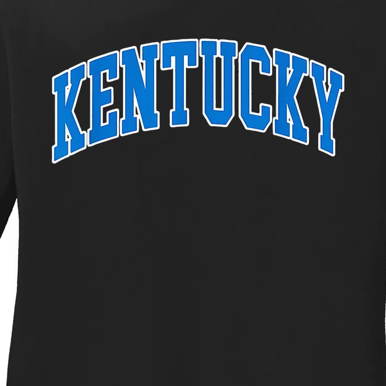 Kentucky Ky Throwback Ladies Long Sleeve Shirt