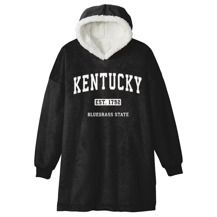 Kentucky Ky Vintage Sports Design Retro Varsity Hooded Wearable Blanket