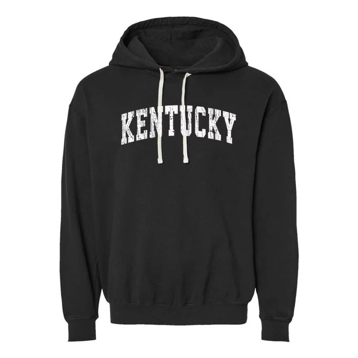 Kentucky Ky Vintage Athletic Sports Garment-Dyed Fleece Hoodie