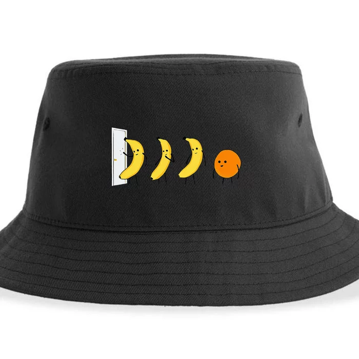 Knock Knock WhoS There Banana WhoS There Orange Sustainable Bucket Hat