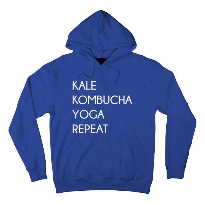 Kale Kombucha Yoga Repeat Great Gift Hoodie