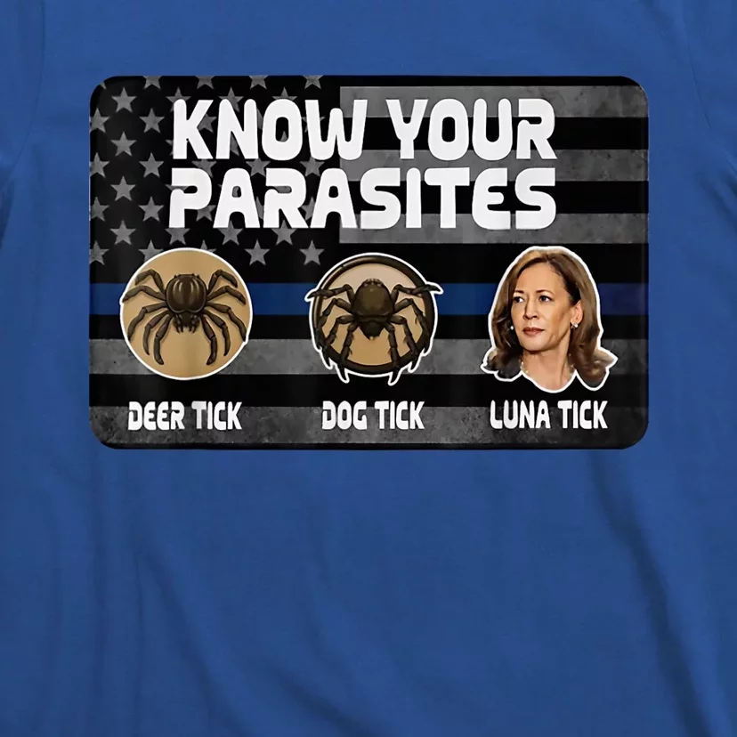 Kamala Know Your Parasites Deer Tick Dog Tick Luna Tick T-Shirt