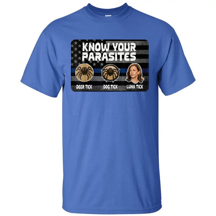 Kamala Know Your Parasites Deer Tick Dog Tick Luna Tick Tall T-Shirt