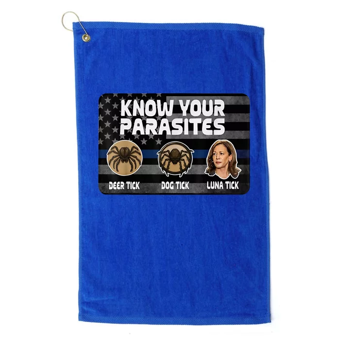 Kamala Know Your Parasites Deer Tick Dog Tick Luna Tick Platinum Collection Golf Towel