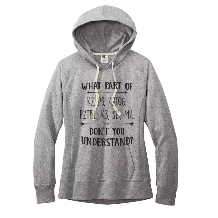 Knitting Knit Yarn Lovers Understand Saying Gift Apparel Women's Fleece Hoodie