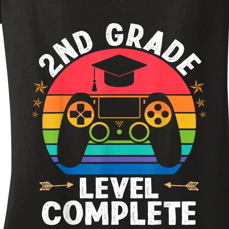 Kindergarten Level 2nd Complet Graduation Class Women's V-Neck T-Shirt