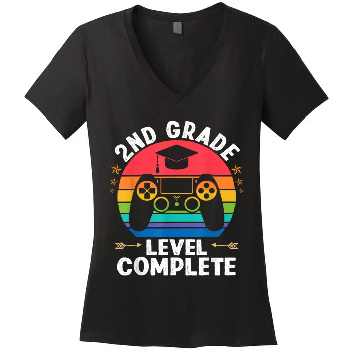 Kindergarten Level 2nd Complet Graduation Class Women's V-Neck T-Shirt