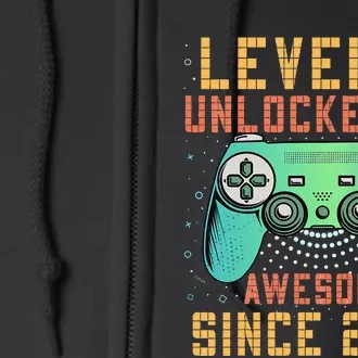 Kids Level 5 Unlocked 5th Birthday 5 Year Old Boy Gifts Gamer Full Zip Hoodie