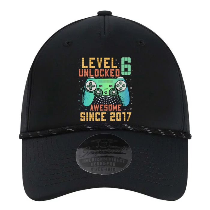 Kids Level 6 Unlocked 6th Birthday 6 Year Old Boy Gifts Gamer Performance The Dyno Cap