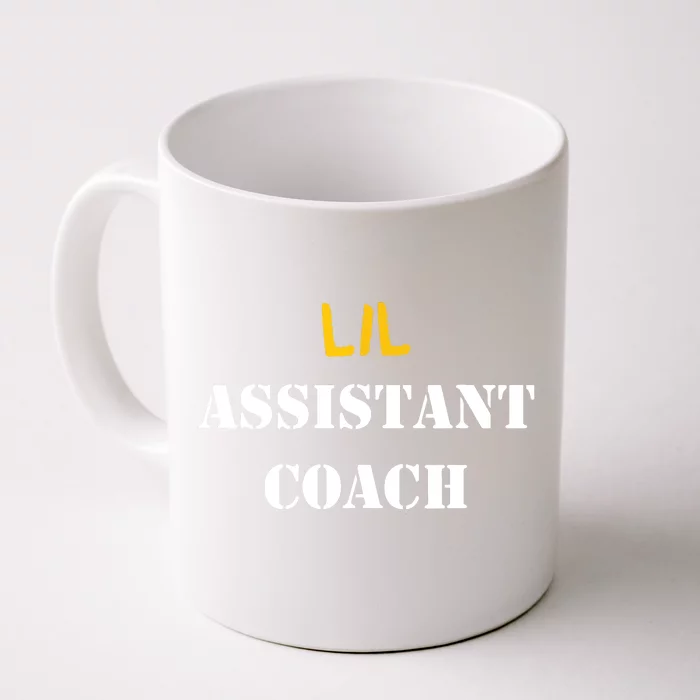 Kids Lil Assistant Coach Kids Helper Team Sports Front & Back Coffee Mug