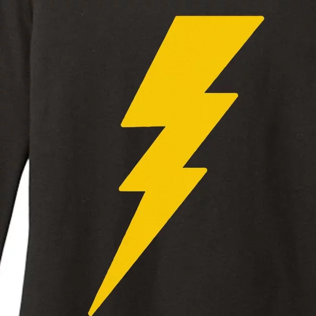 Lightning Bolt Graphic Womens CVC Long Sleeve Shirt