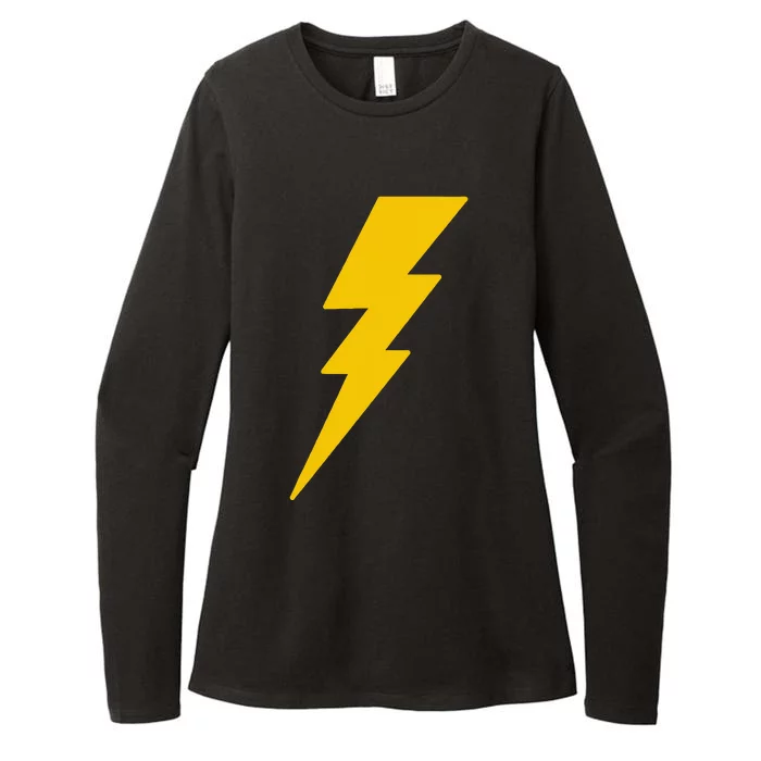 Lightning Bolt Graphic Womens CVC Long Sleeve Shirt