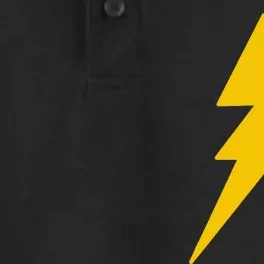 Lightning Bolt Graphic Dry Zone Grid Performance Polo