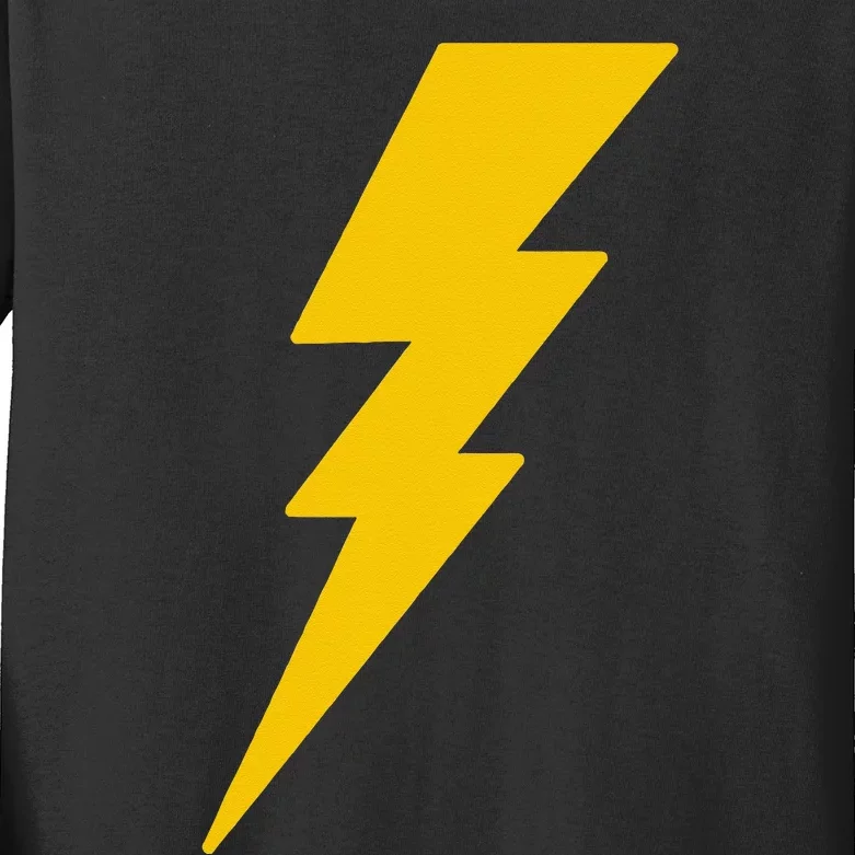 Lightning Bolt Graphic Kids Long Sleeve Shirt