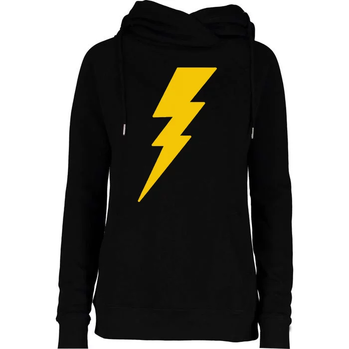 Lightning Bolt Womens Funnel Neck Pullover Hood