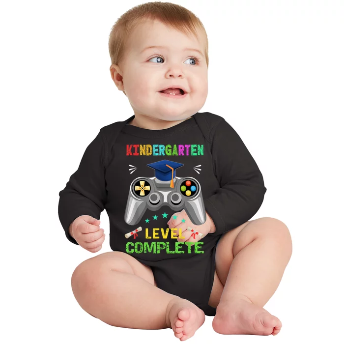 Kindergarten Level Complete Graduation Class Gamer Baby Long Sleeve Bodysuit