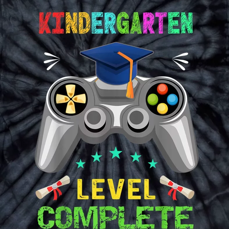 Kindergarten Level Complete Graduation Class Gamer Tie-Dye T-Shirt