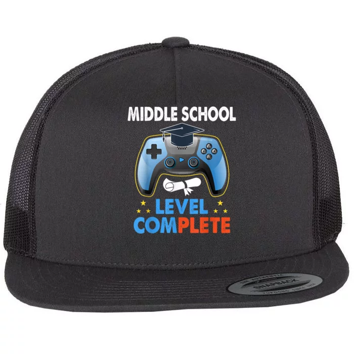 Kindergarten Level Complete Graduation Class Gamer Flat Bill Trucker Hat