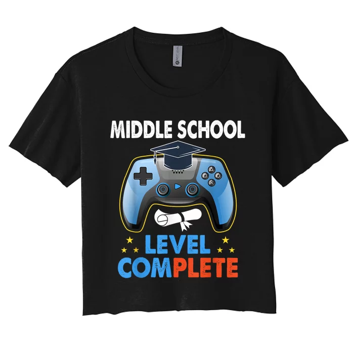 Kindergarten Level Complete Graduation Class Gamer Women's Crop Top Tee