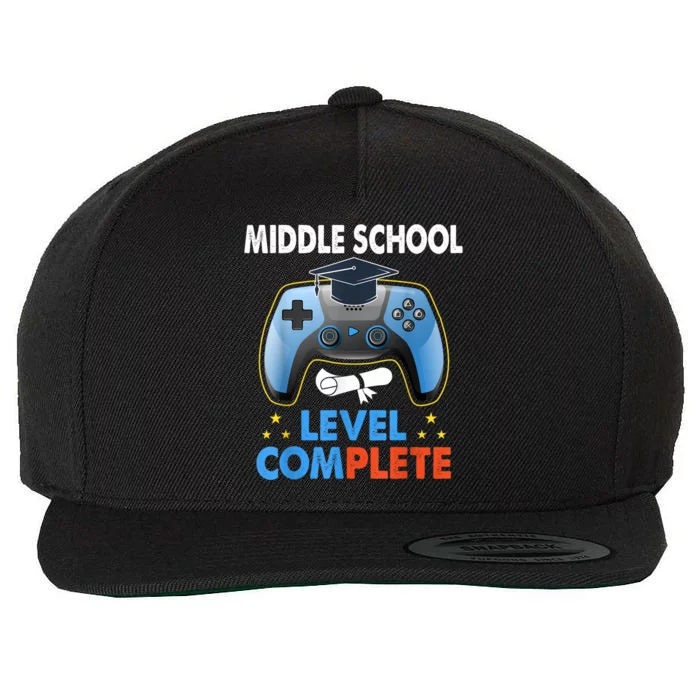 Kindergarten Level Complete Graduation Class Gamer Wool Snapback Cap