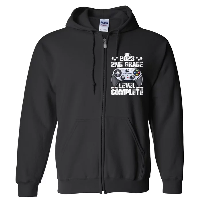 Kindergarten Level Complete Graduation Class Gamer Full Zip Hoodie