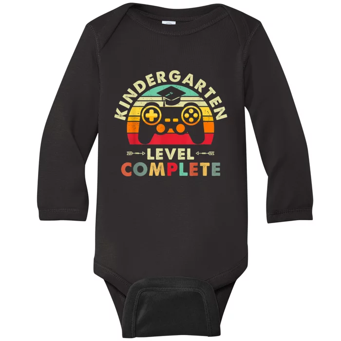 Kindergarten Level Complete Graduation Class Gamer Baby Long Sleeve Bodysuit