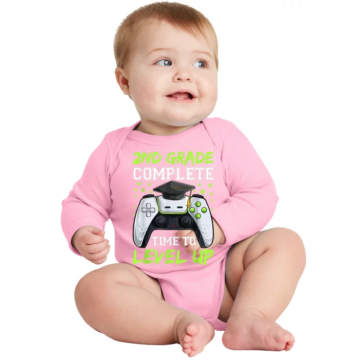 Kindergarten Level Complete Graduation Class Gamer Baby Long Sleeve Bodysuit