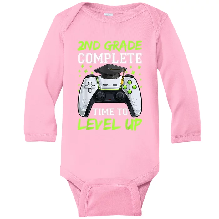 Kindergarten Level Complete Graduation Class Gamer Baby Long Sleeve Bodysuit