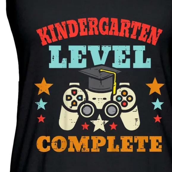 Kindergarten Level Complete Graduation Class Gamer Ladies Essential Flowy Tank