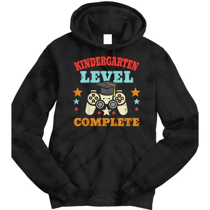 Kindergarten Level Complete Graduation Class Gamer Tie Dye Hoodie