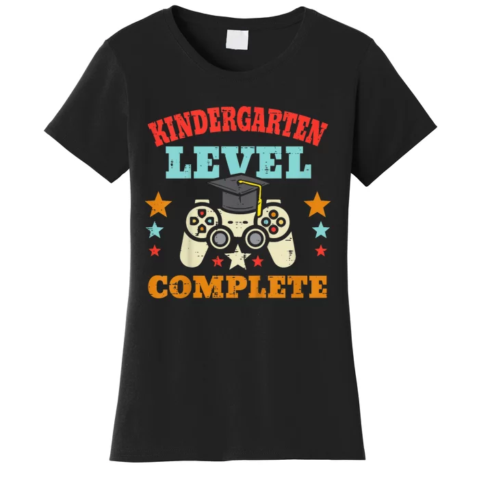 Kindergarten Level Complete Graduation Class Gamer Women's T-Shirt