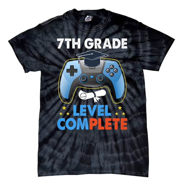 Kindergarten Level Complete Graduation Class Gamer Tie-Dye T-Shirt