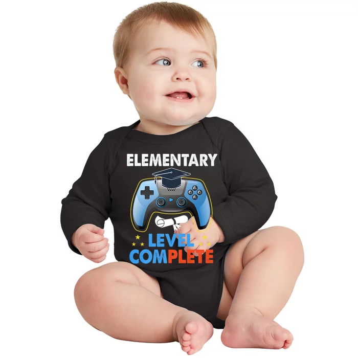 Kindergarten Level Complete Graduation Class Gamer Baby Long Sleeve Bodysuit