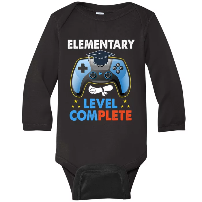 Kindergarten Level Complete Graduation Class Gamer Baby Long Sleeve Bodysuit