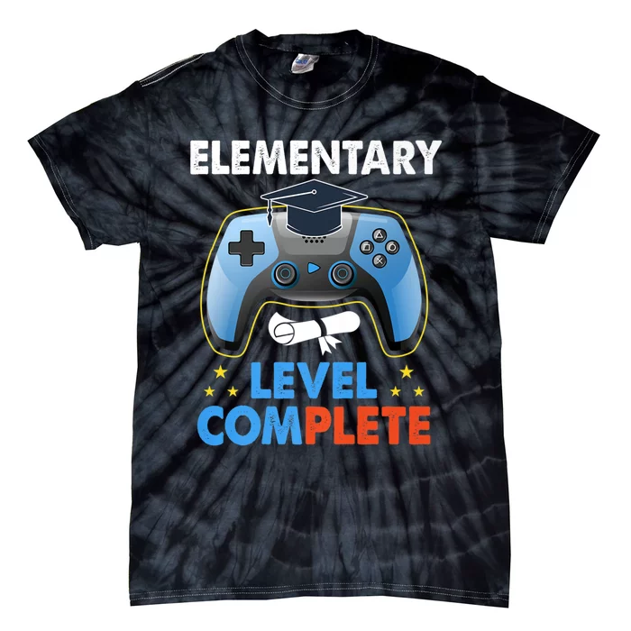 Kindergarten Level Complete Graduation Class Gamer Tie-Dye T-Shirt