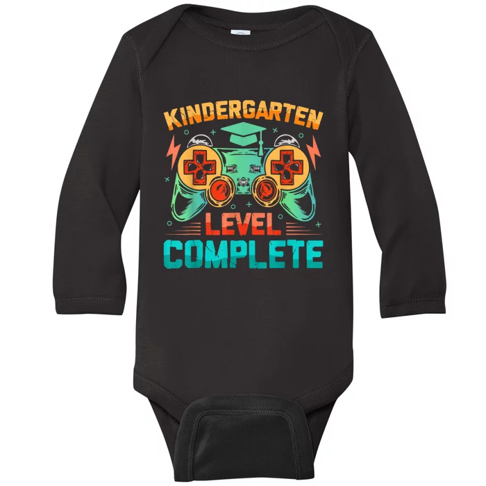 Kindergarten Level Complete Graduation Class Gamer Baby Long Sleeve Bodysuit