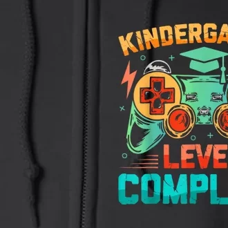 Kindergarten Level Complete Graduation Class Gamer Full Zip Hoodie