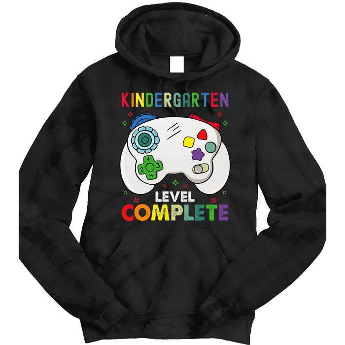 Kindergarten Level Complete Last Day Of School Graduation Tie Dye Hoodie