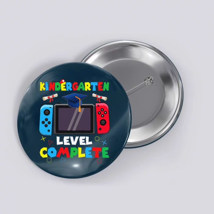 Kindergarten Level Complete Graduation Class 2024 Gamer Button