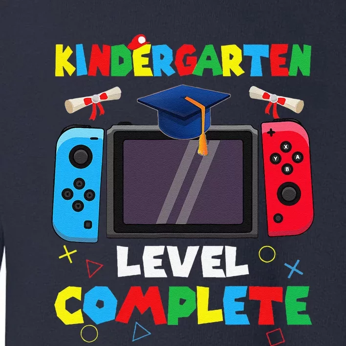 Kindergarten Level Complete Graduation Class 2024 Gamer Toddler Sweatshirt