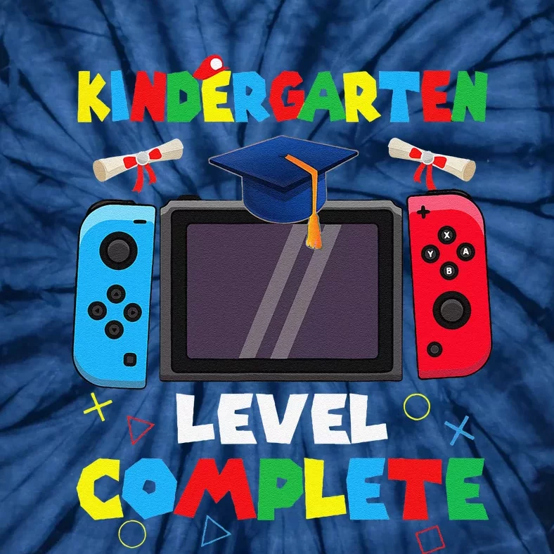 Kindergarten Level Complete Graduation Class 2024 Gamer Tie-Dye T-Shirt