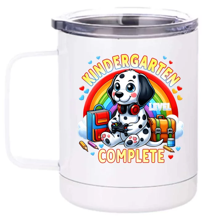 Kindergarten Level Complete Goodbye School Hello Summer Funny Gift Front & Back 12oz Stainless Steel Tumbler Cup