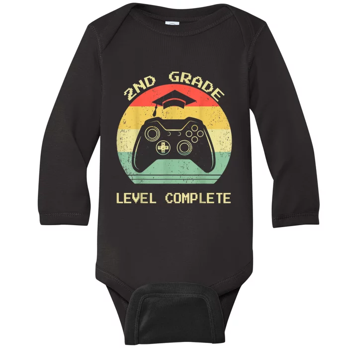 Kindergarten Level Complete Graduation Class Gamer Baby Long Sleeve Bodysuit