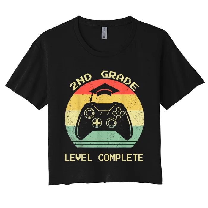 Kindergarten Level Complete Graduation Class Gamer Women's Crop Top Tee